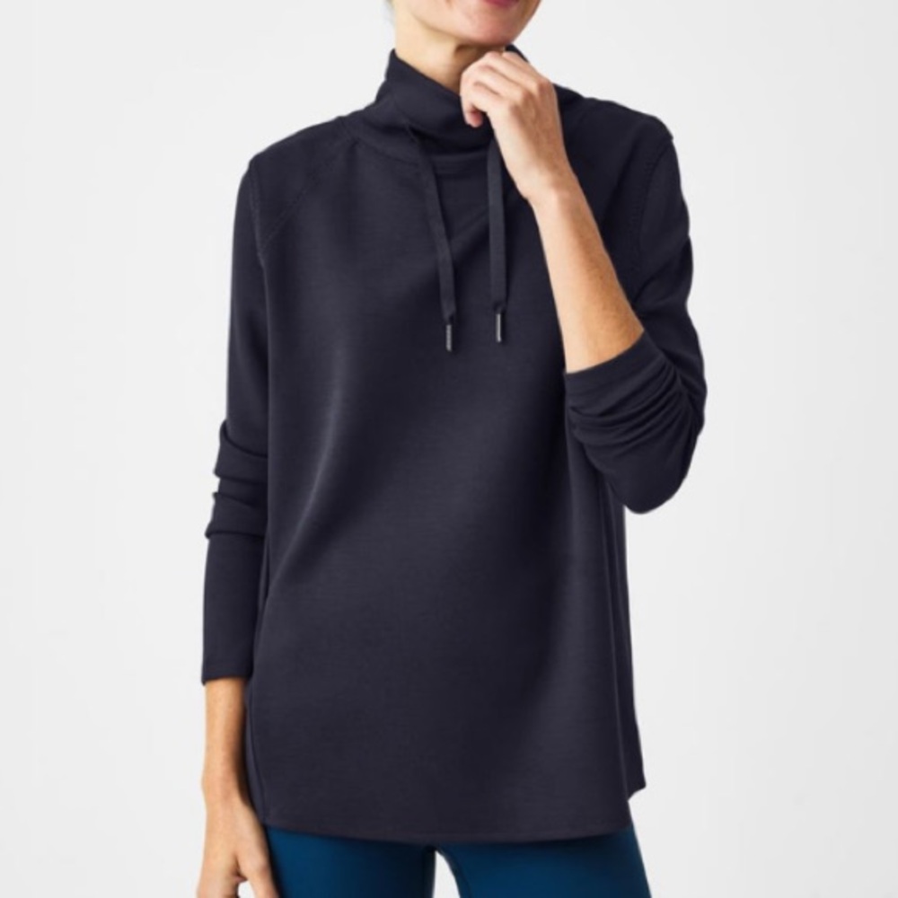 SPANX Black Cowl Neck Sweater